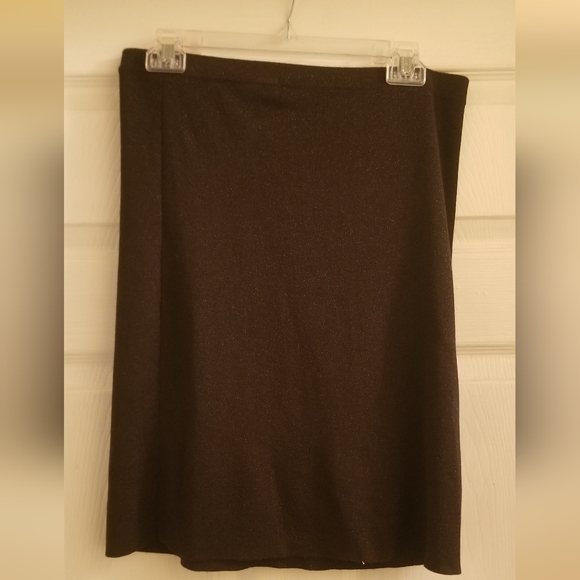 Anne Klein Women's Black Skirt w/ subtle shimmer Size S - Picture 1 of 3